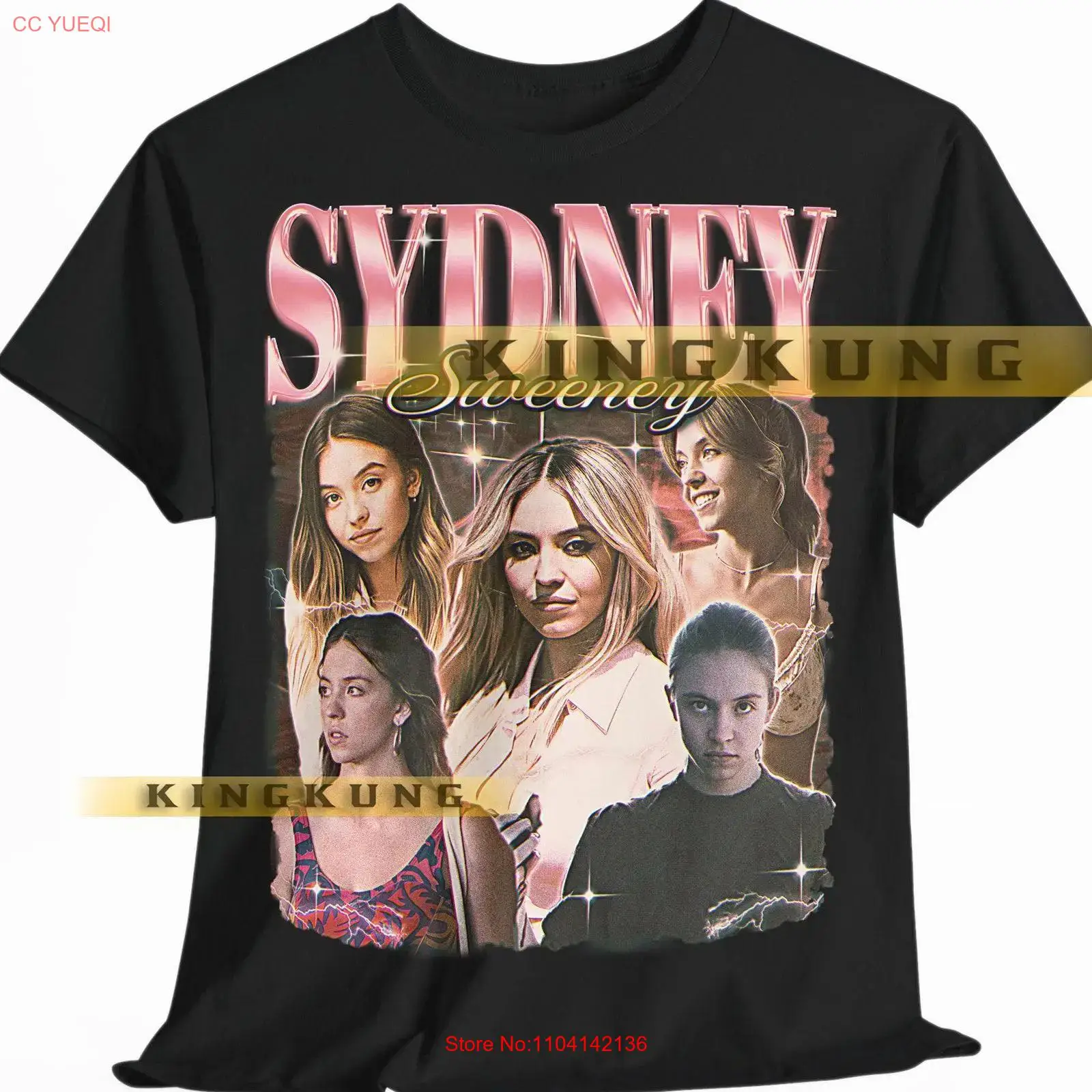 Men'S Fashion Sydney - T-shirt SYDNEY SWEENEY Vintage Rétro Années