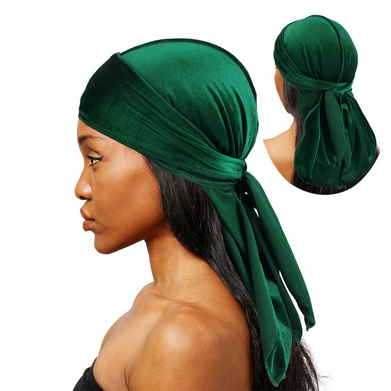 Men'S Fashion With Hat - Bandana Durags en velours unisexe pour