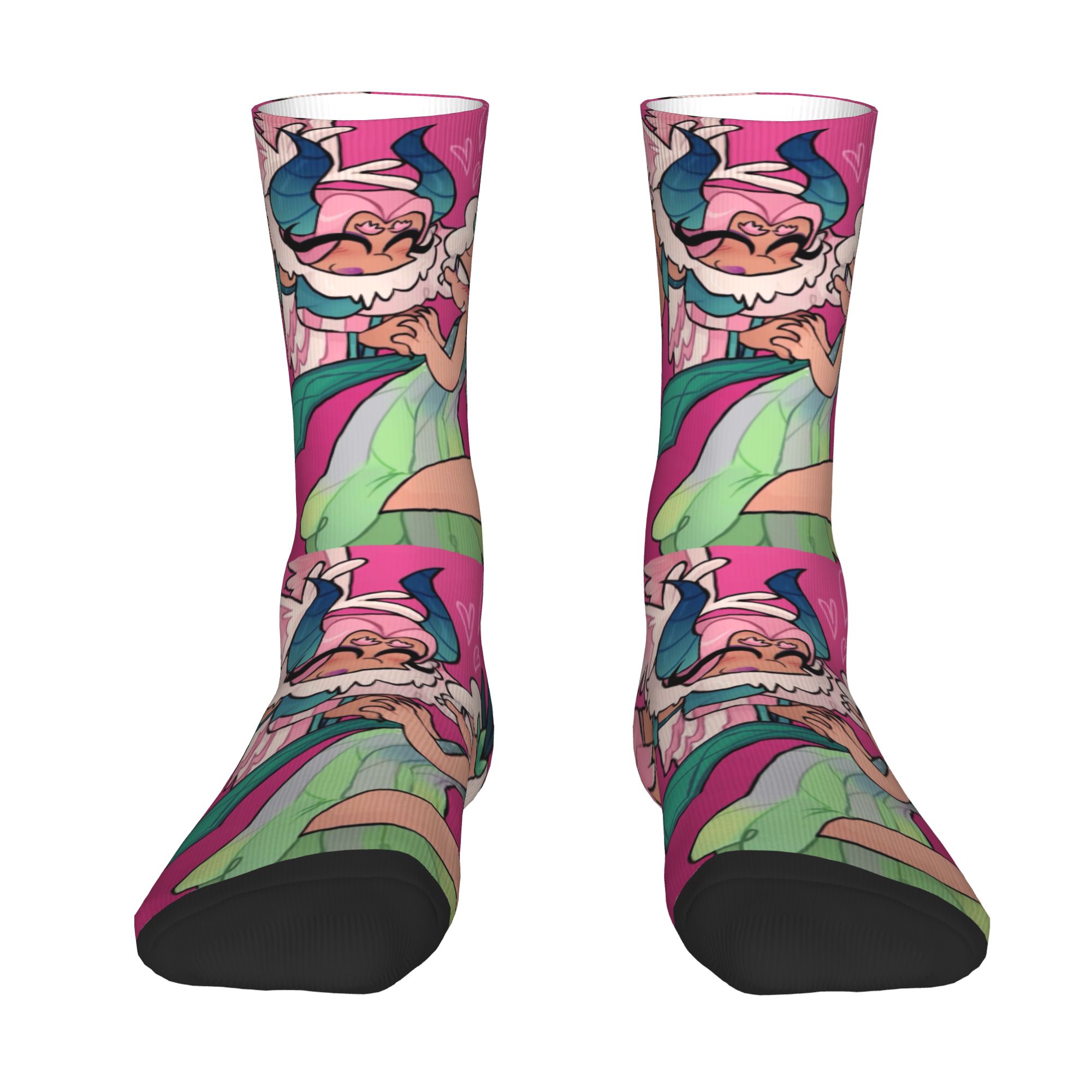 Men'S Fashion Videos - Chaussettes personnalisées My S-Singing Cartoon Monsters
