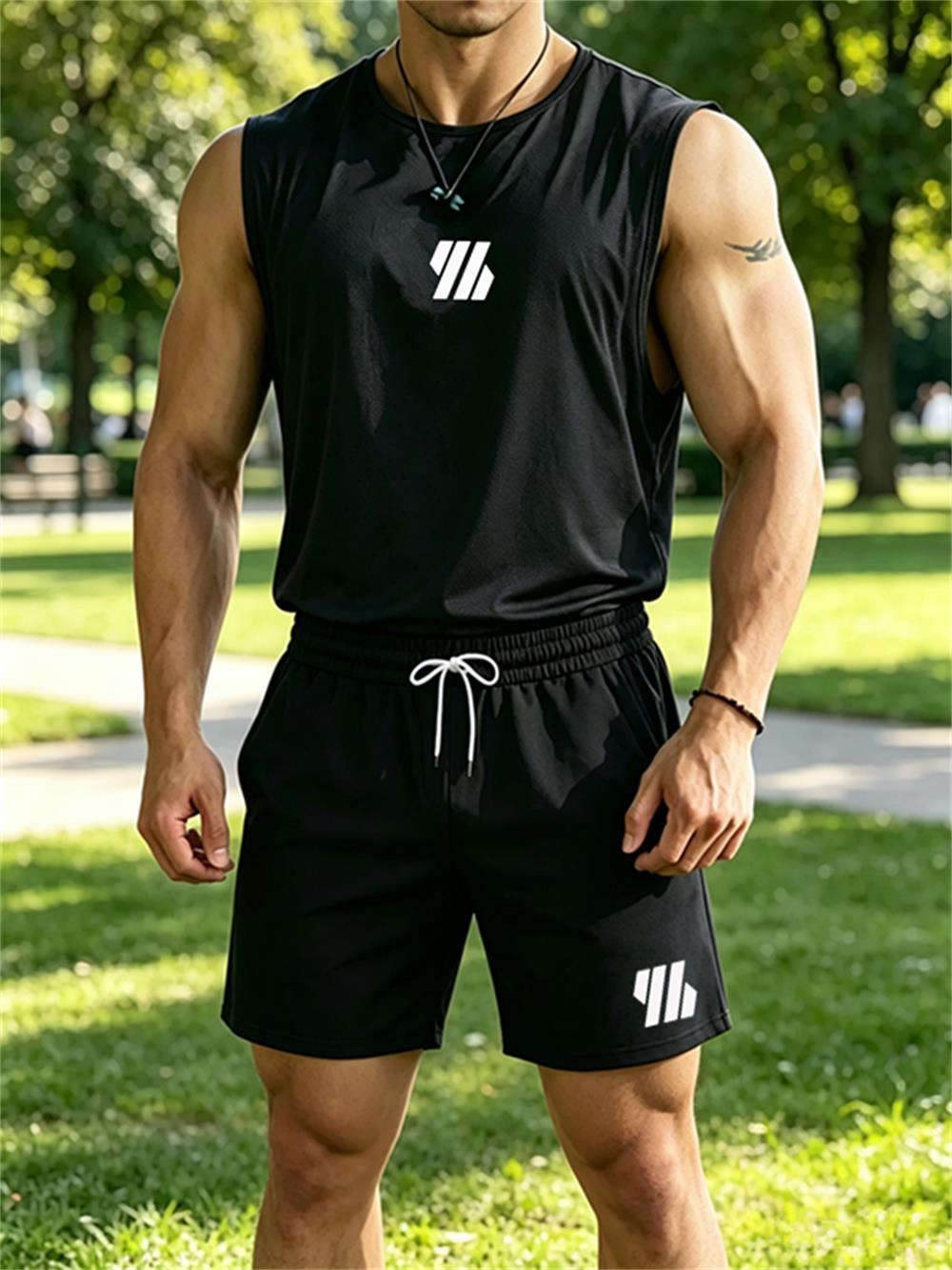 Mens Fashion Summer - Nouvel ensemble de sport deux pièces