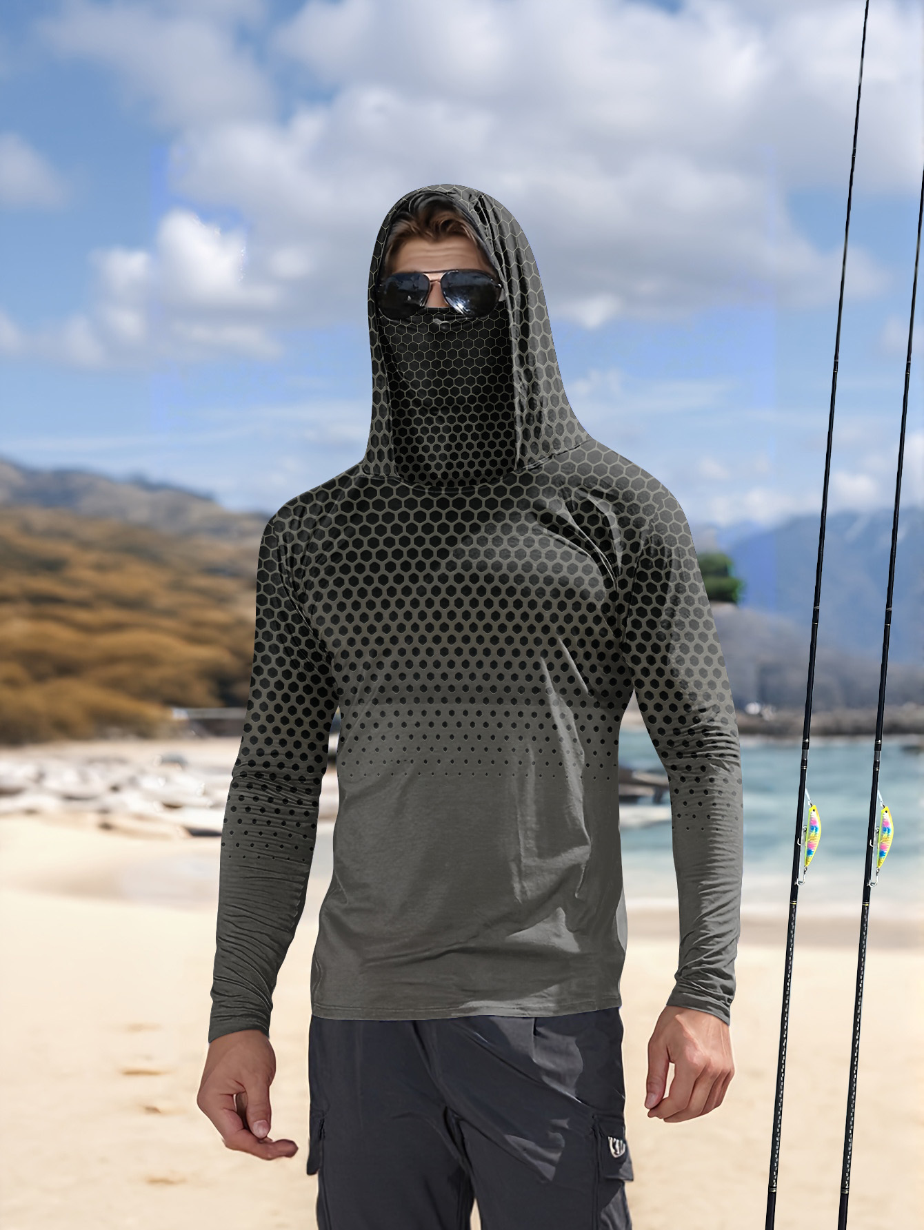 Mens Fashion Summer - Sweat-shirt de pêche pour homme, été,