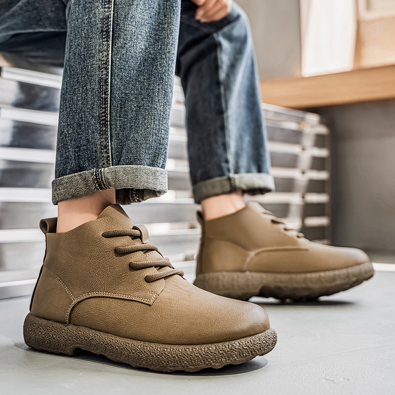Men'S Fashion News - Bottines courtes marron pour hommes, chaussures