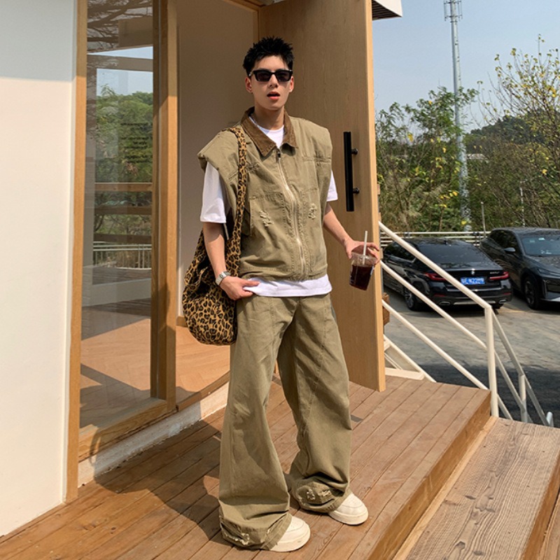 Mens Fashion Summer - Ensemble décontracté et tendance : veste