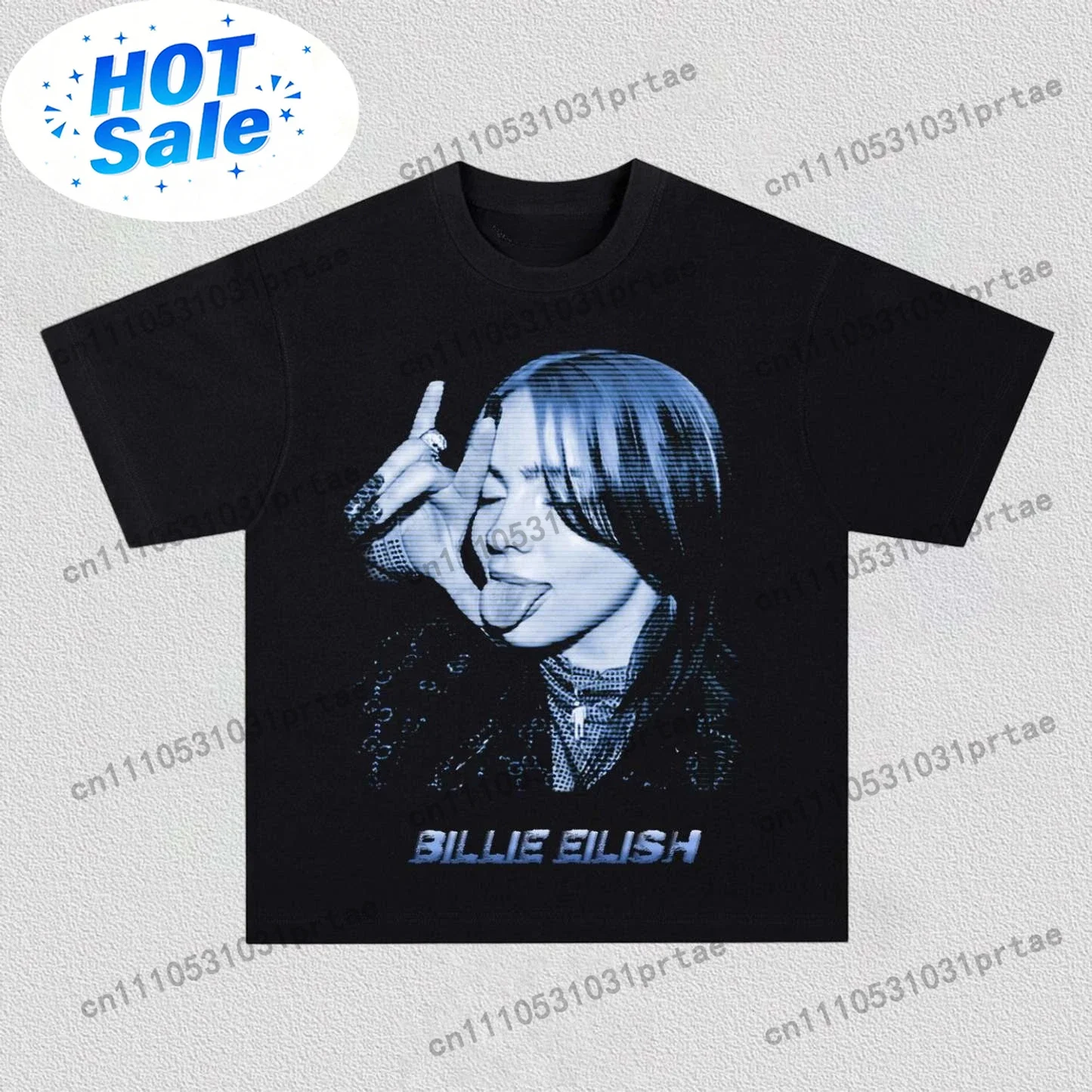 Poster Men Fashion - T-shirt avec impression graphique Billie Eilish