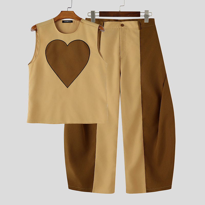 Mens Fashion Summer - INCERUN Ensembles pour hommes : Débardeurs