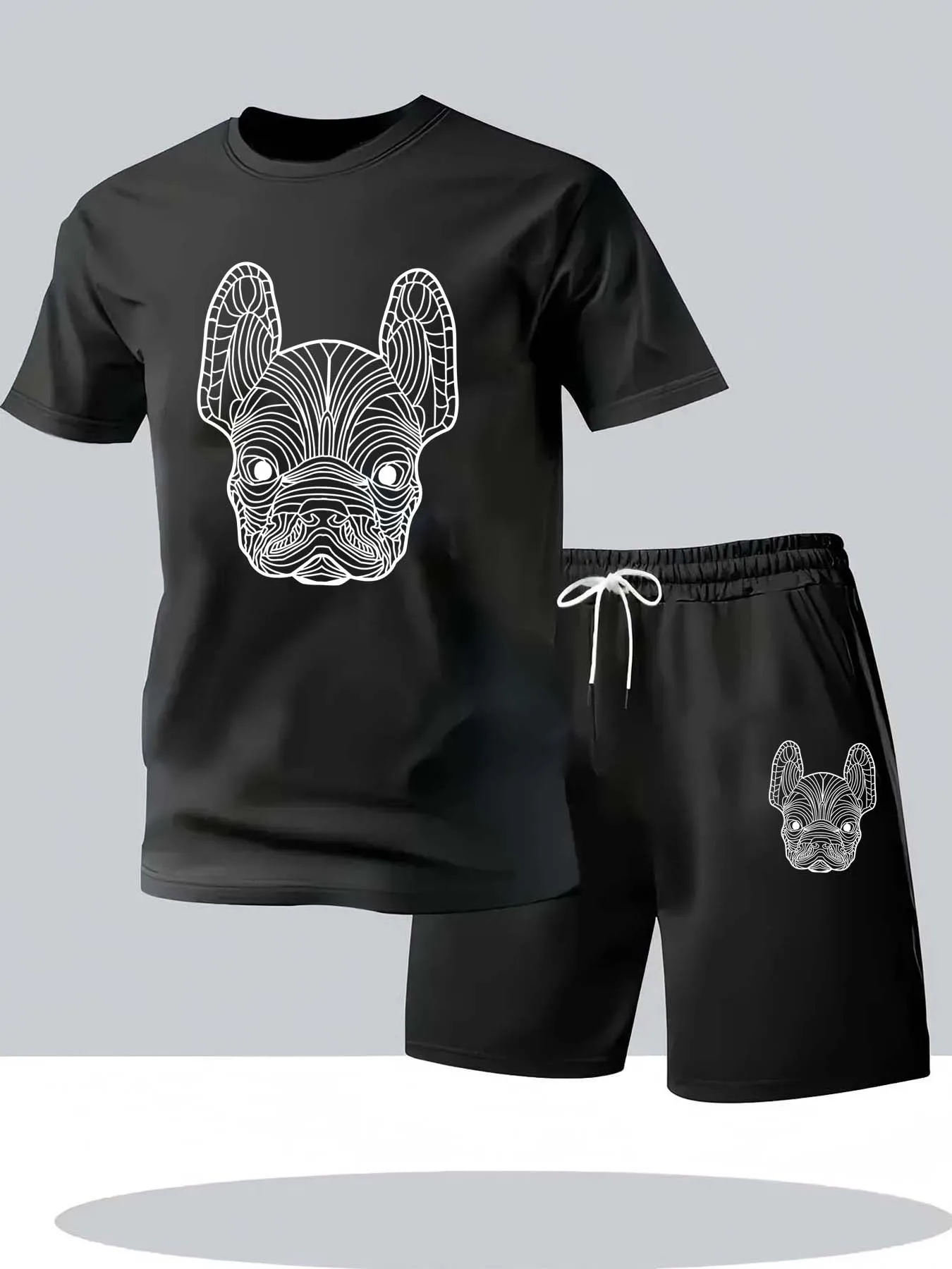 Men'S Fashion Videos - Ensemble t-shirt et short à manches
