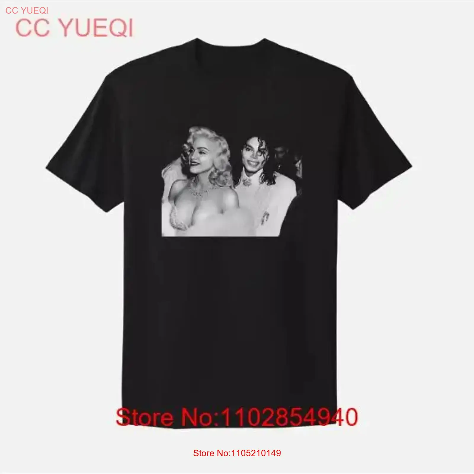 Poster Men Fashion - Madonna et Michael Jackson t-shirt affiche