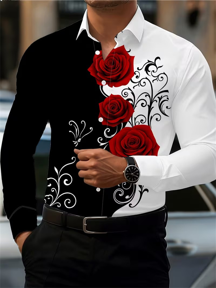 Mens Fashion Clothes - Chemise à manches longues pour homme,