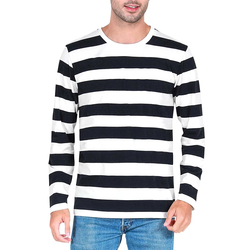 Men'S Fashion T Shirts - T-shirt à manches longues pour hommes,