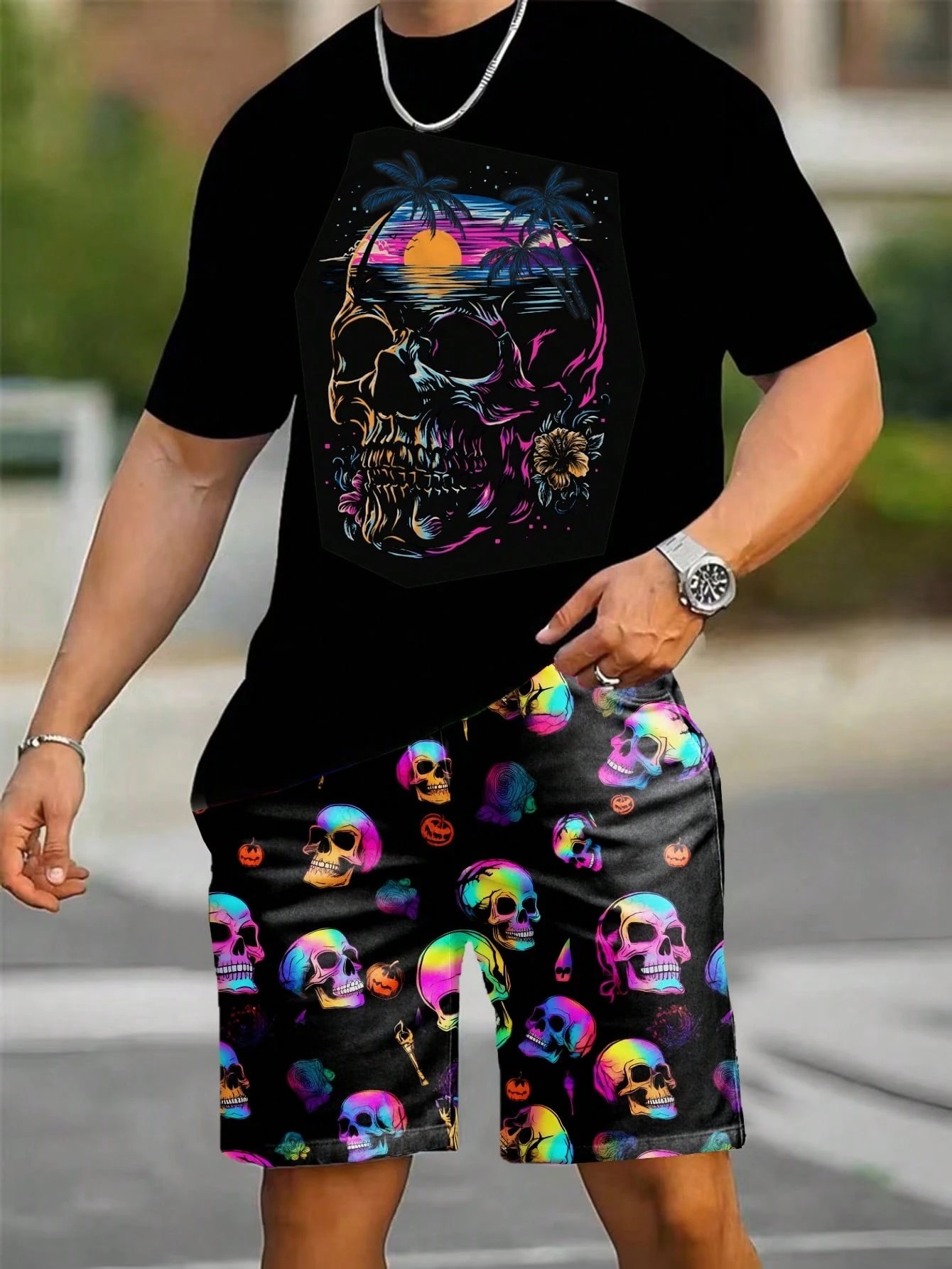 Men'S Fashion Videos - Nouvel ensemble short et t-shirt à