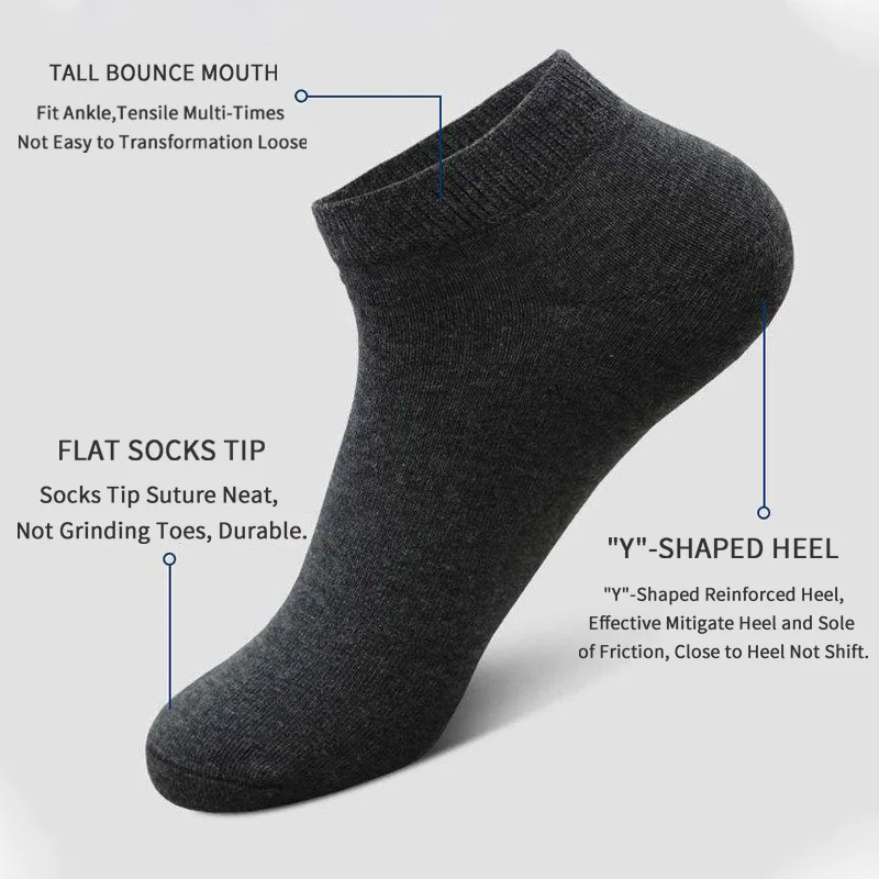 5 paires de chaussettes bateau - Socks Ankle Men avis et prix