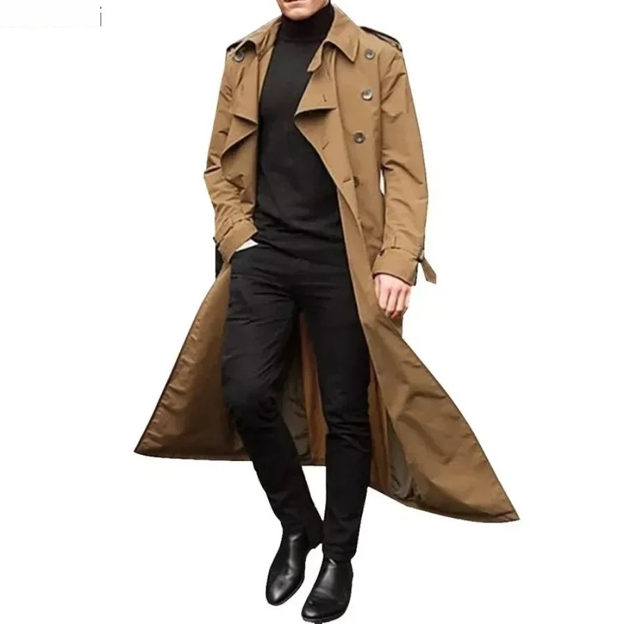 Hommes longs Trench manteaux v - Men'S Fashion X avis et prix