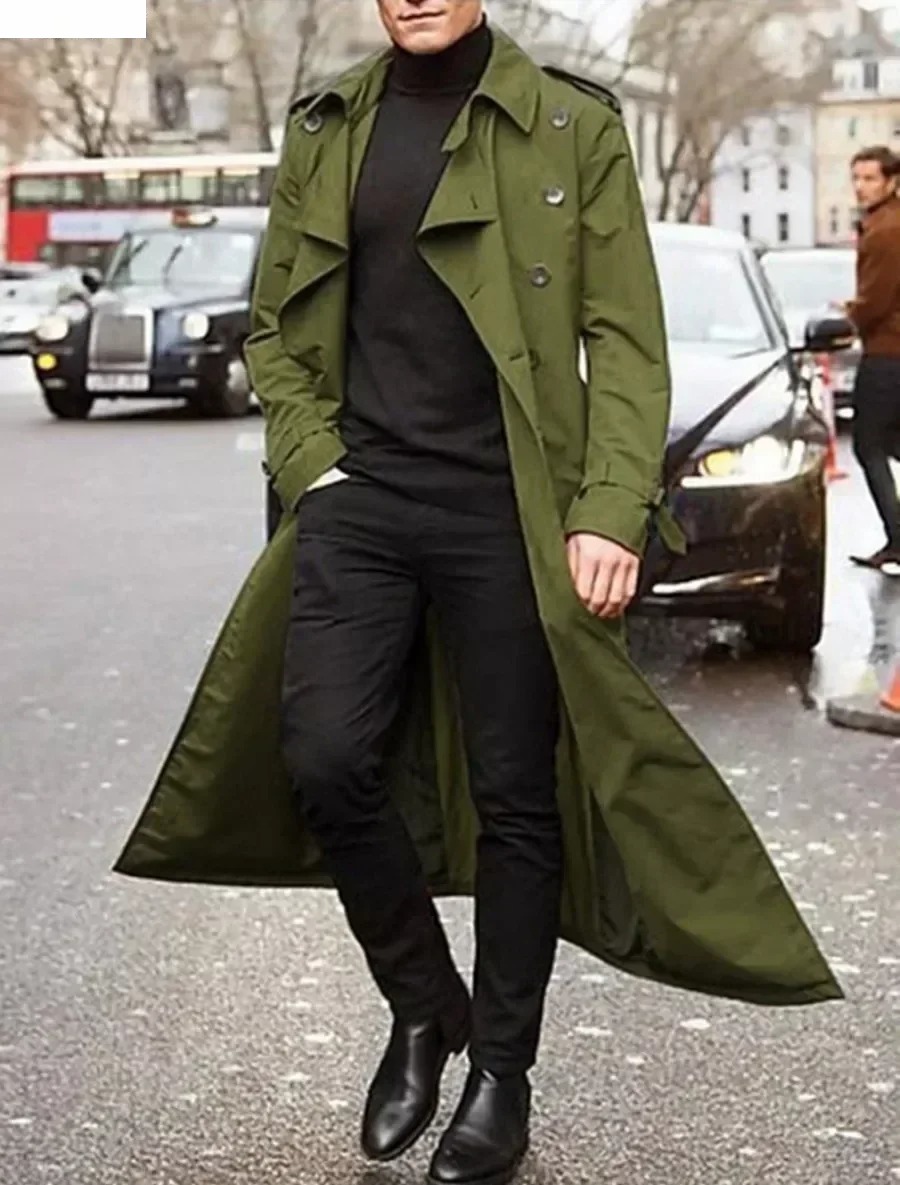Hommes longs Trench manteaux v - Men'S Fashion X avis et prix