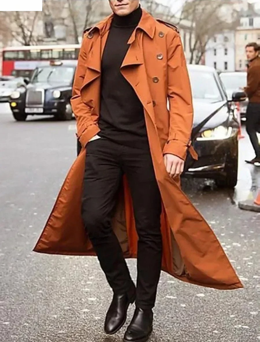 Hommes longs Trench manteaux v - Men'S Fashion X avis et prix
