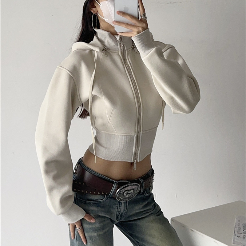 Sweat-shirts à capuche courts  - Mens Fashion Zip Up Hoodies avis et prix