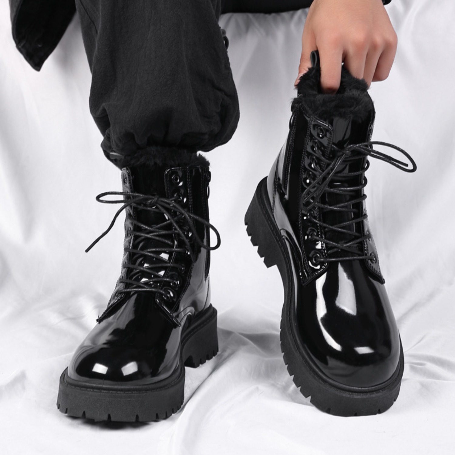 Bottes hautes en peluche chaud - Men'S Fashion News avis et prix