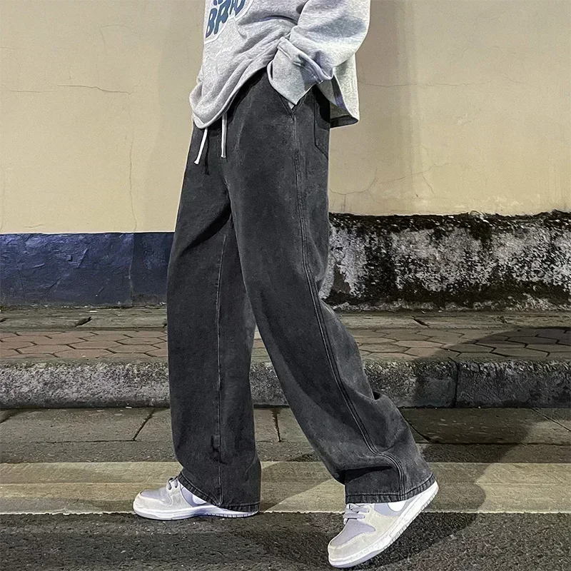 Jeans amples décontractés pour - Men'S Fashion Grey Jeans avis et prix