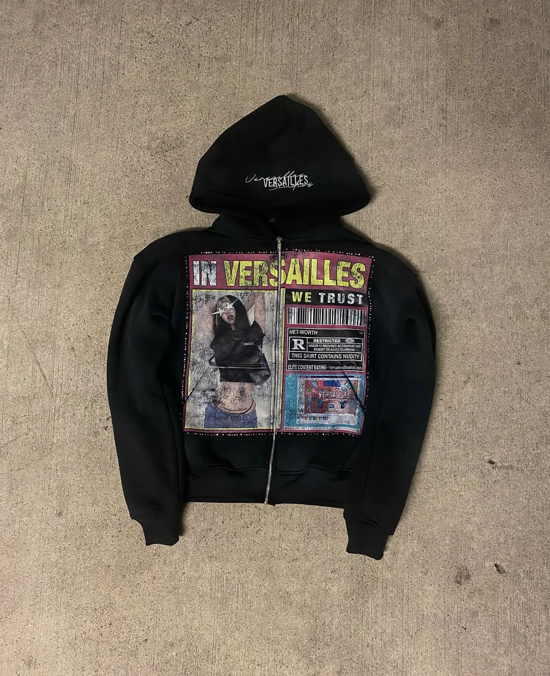 Sweat à capuche à motifs impri - Mens Fashion Zip Up Hoodies avis et prix