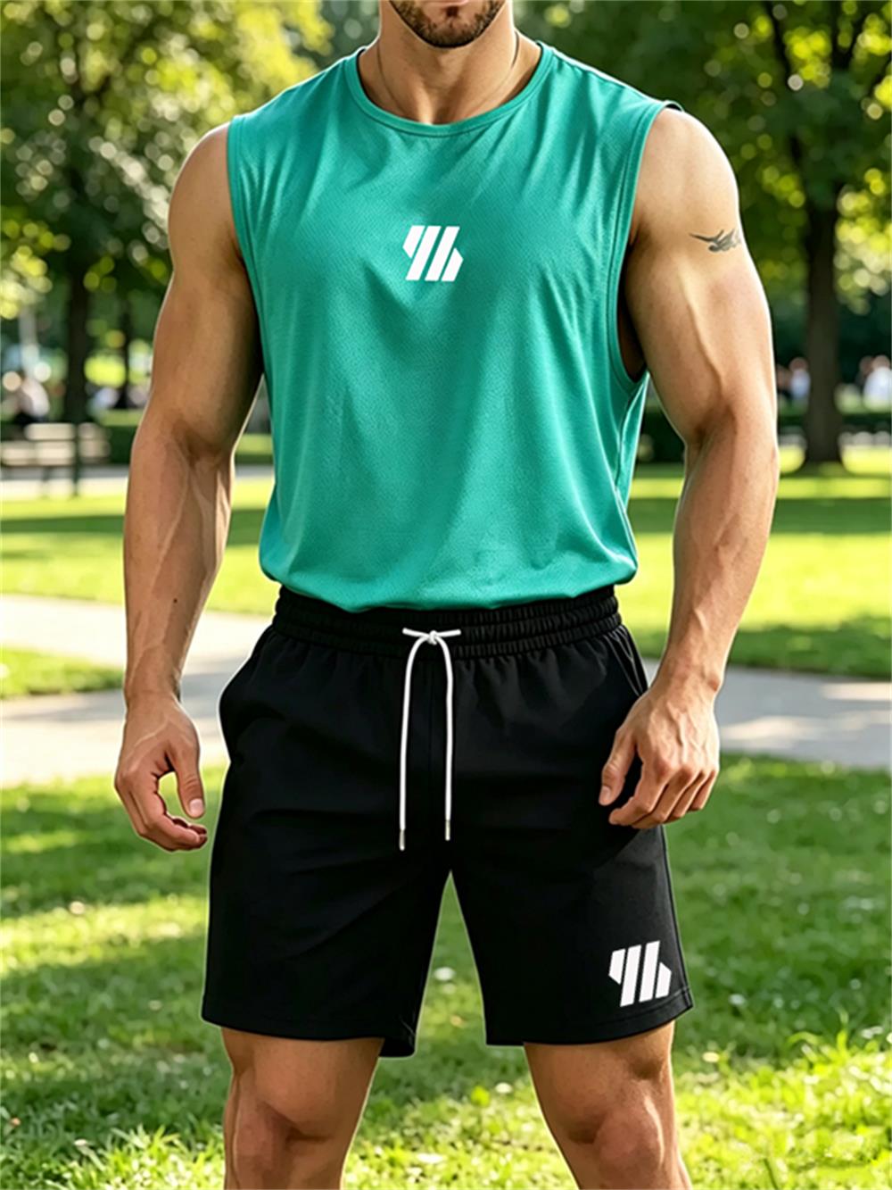 Nouvel ensemble de sport deux  - Mens Fashion Summer avis et prix