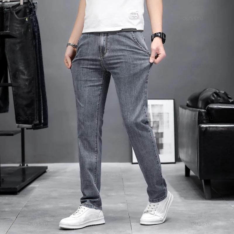 Jeans skinny extensibles pour  - Men'S Fashion Grey Jeans avis et prix