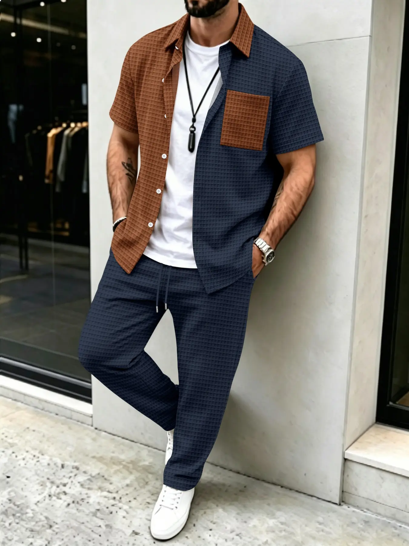 Ensemble chemise et pantalon p - Mens Fashion Clothes avis et prix