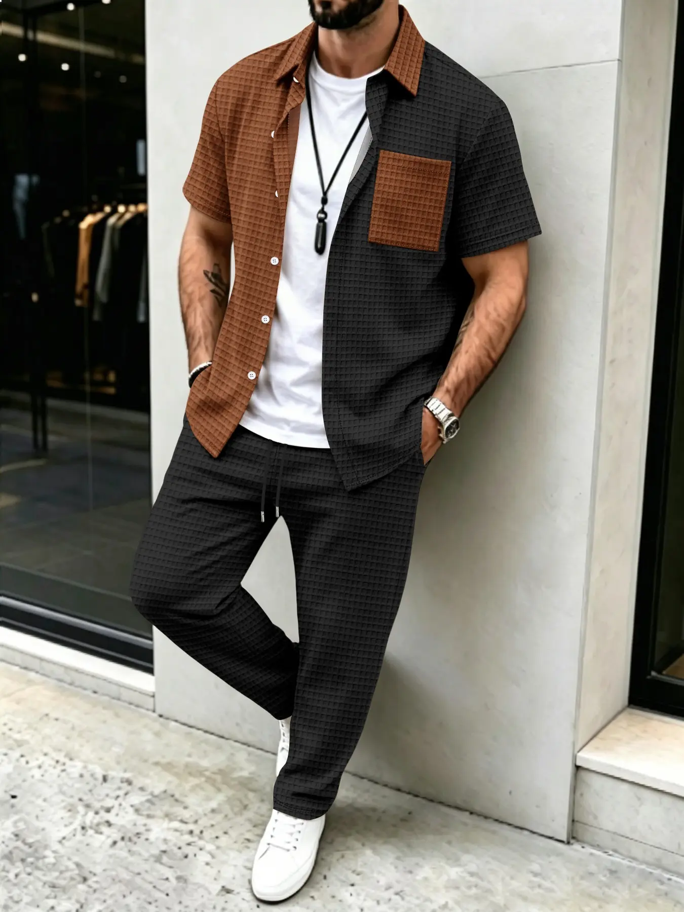 Ensemble chemise et pantalon p - Mens Fashion Clothes avis et prix