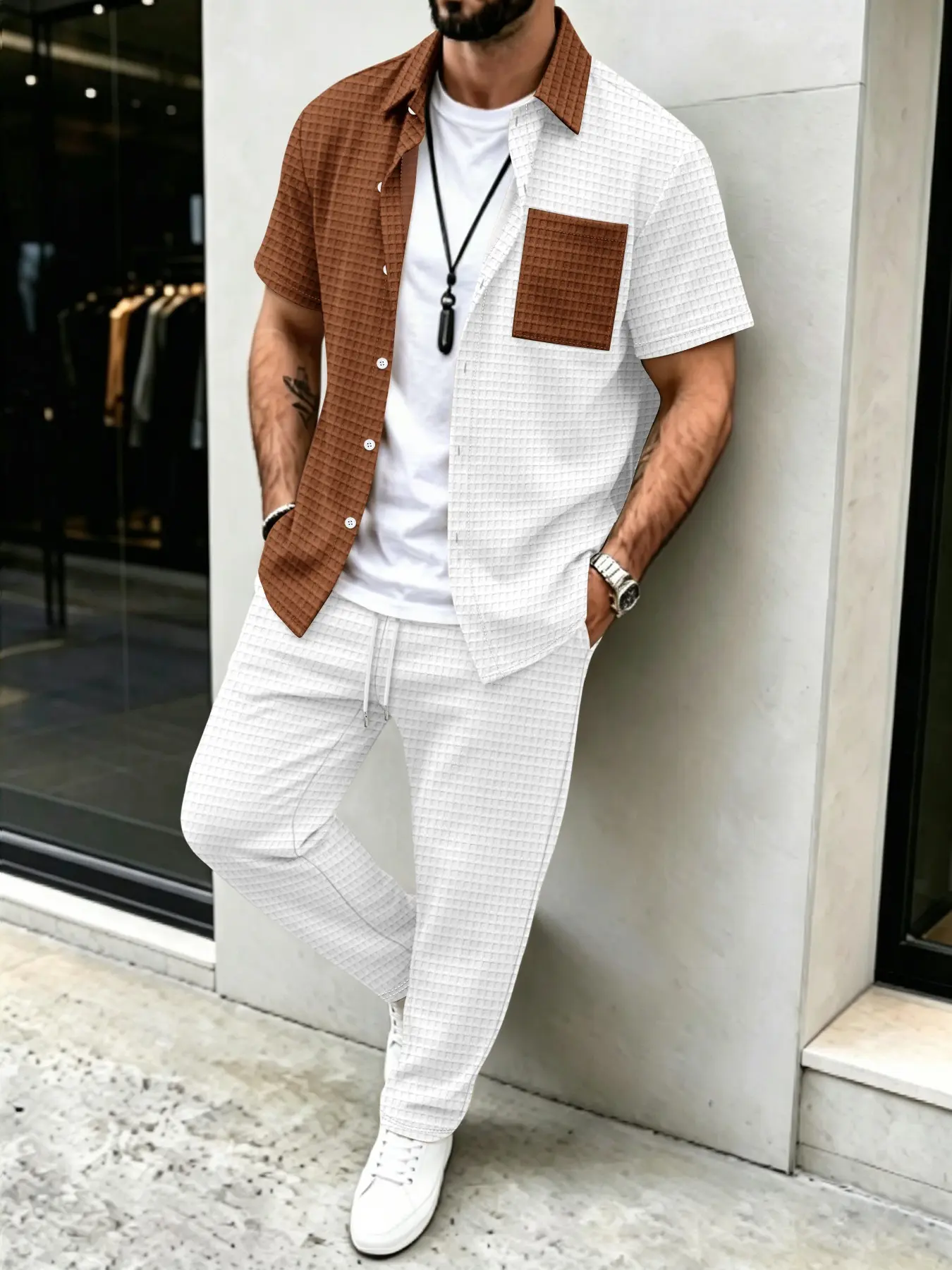 Ensemble chemise et pantalon p - Mens Fashion Clothes avis et prix