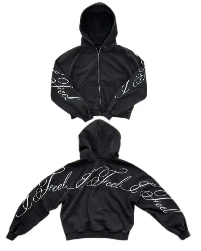 Y2K harajuku gothique lettre i - Mens Fashion Zip Up Hoodies avis et prix