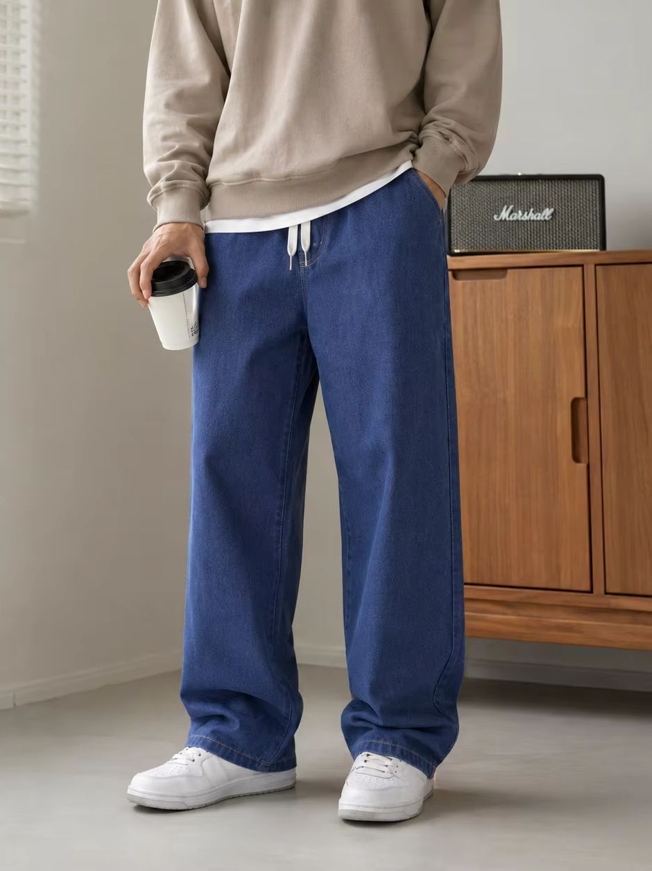 Jean décontracté ample pour ho - Men'S Fashion Grey Jeans avis et prix