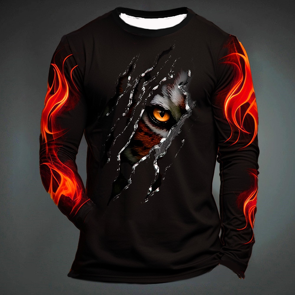 T-shirt à imprimé tigre amusan - Mens Fashion Clothes avis et prix