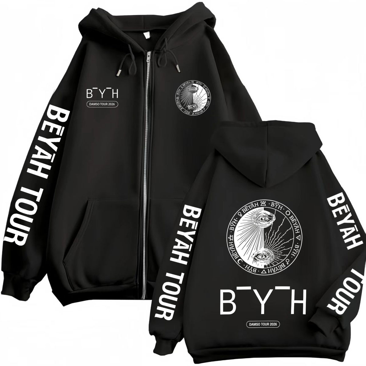 Sweat à capuche zippé Damso Be - Mens Fashion Zip Up Hoodies avis et prix