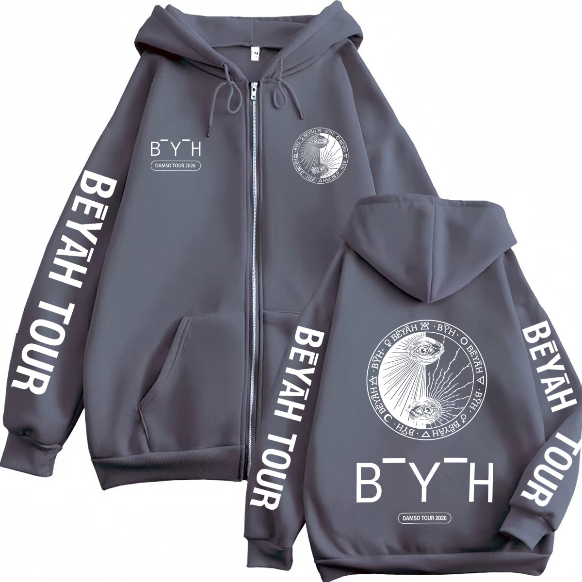 Sweat à capuche zippé Damso Be - Mens Fashion Zip Up Hoodies avis et prix