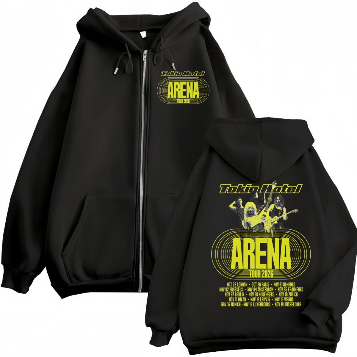 Tokio Hotel Arena Tour 2026 –  - Mens Fashion Zip Up Hoodies avis et prix