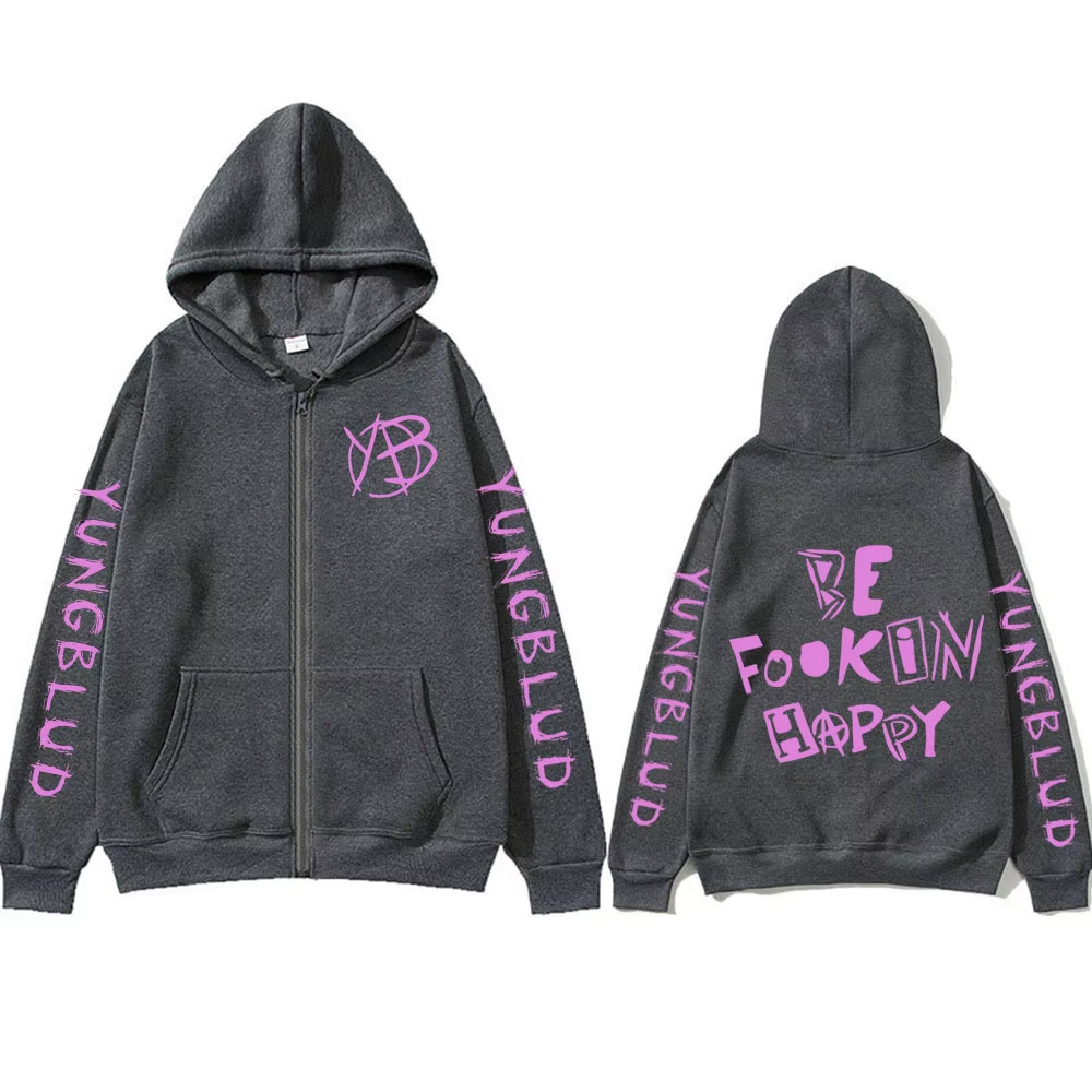 Rock Singer Yungblud Be Fookin - Mens Fashion Zip Up Hoodies avis et prix