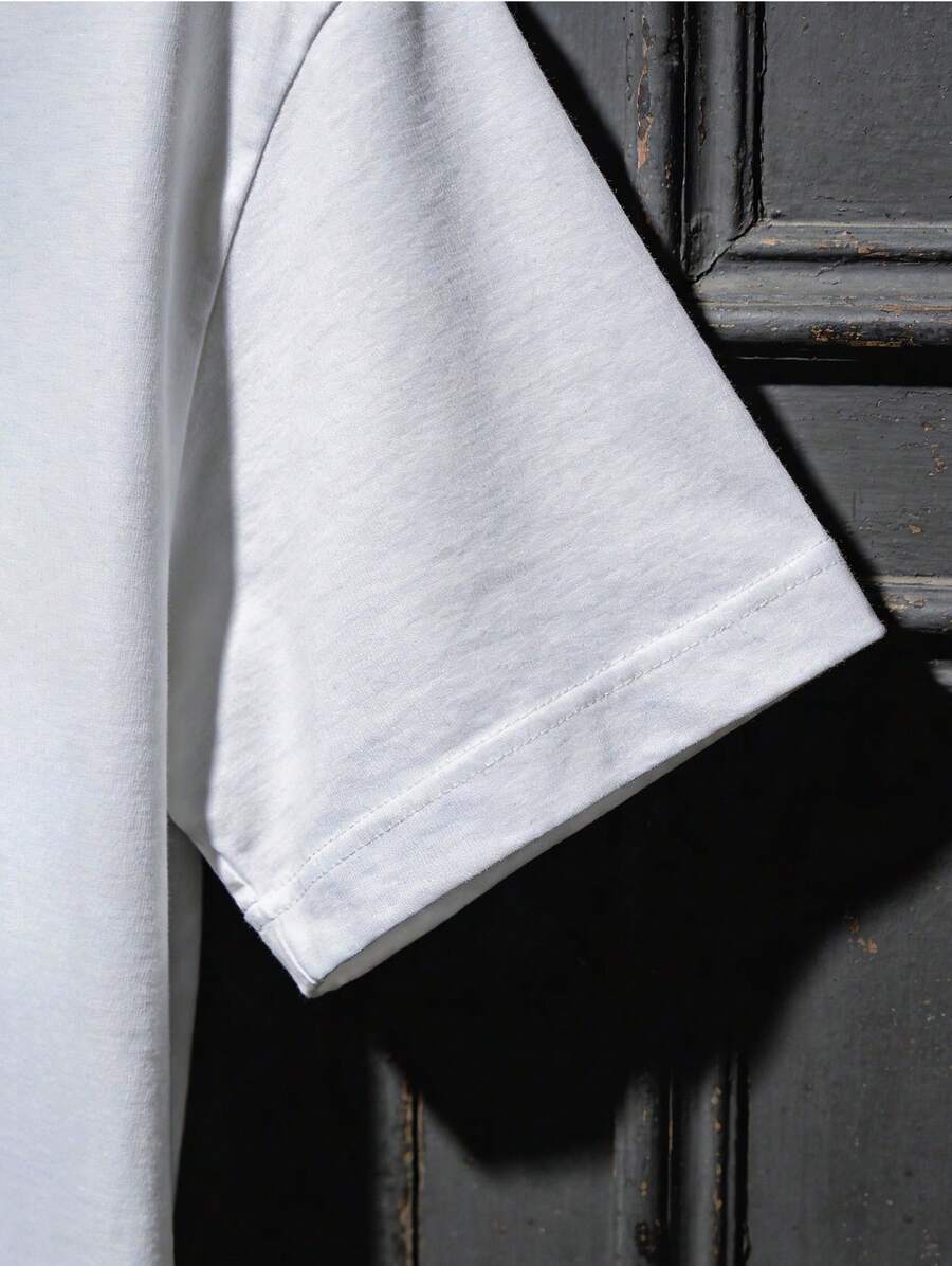 1pc T-shirt blanc pour homme a - Men'S Fashion New York avis et prix