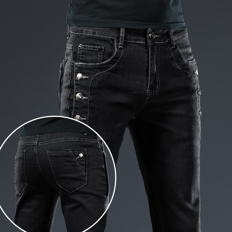 Jean classique Slim Vintage po - Men'S Fashion Grey Jeans avis et prix