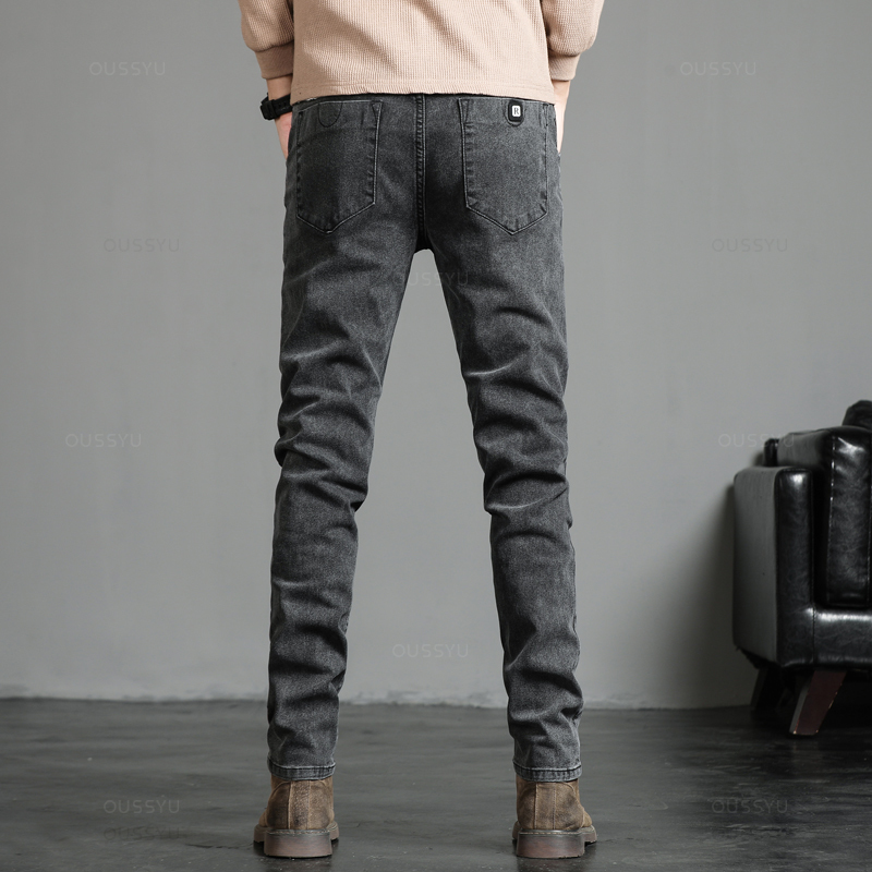 Jean Slim Classique pour Homme - Men'S Fashion Grey Jeans avis et prix