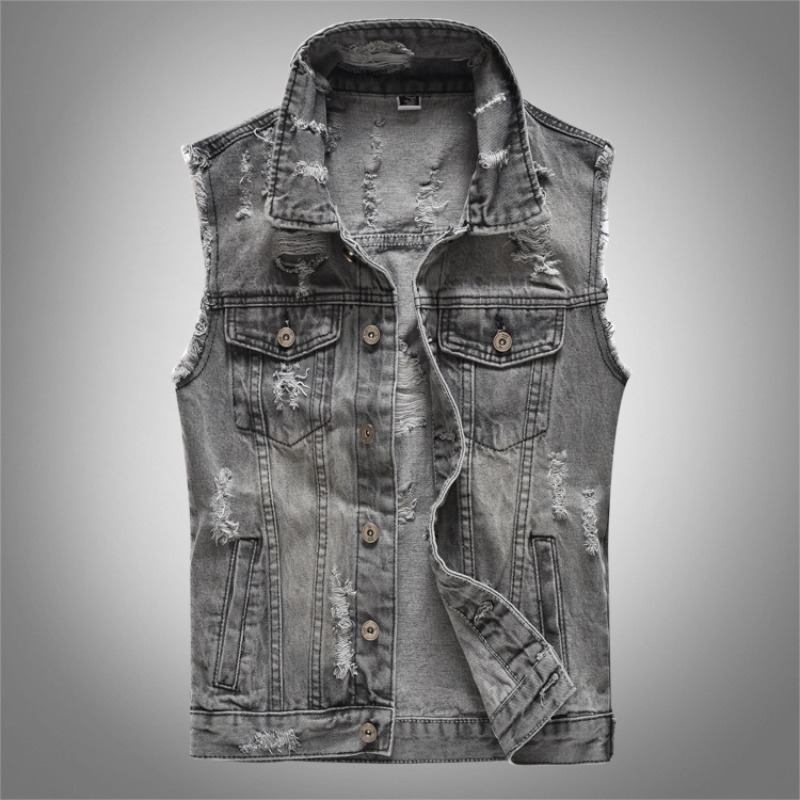 Nouvelle Collection Gilets en  - Men'S Fashion Grey Jeans avis et prix